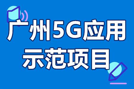 广州5G应用示范项目