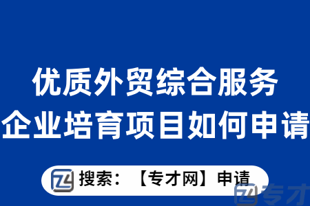 广州市优质外贸综合服务企业培育项目如何申请？怎么准备申报材料